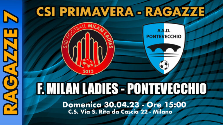 RAGAZZE 7: F Milan Ladies – Pontevecchio