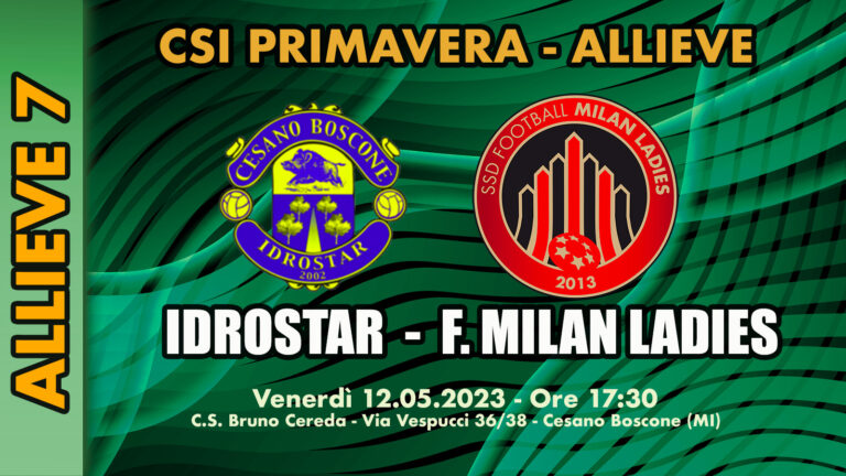 ALLIEVE 7: Idrostar – F Milan Ladies